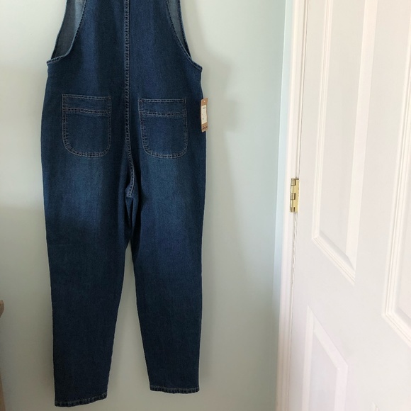 Soojun Women's Baggy Denim Bib Overalls Size S - Picture 7 of 13